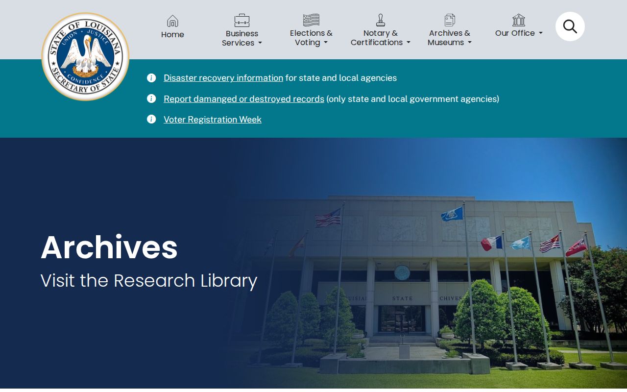 Louisiana city directory research beside genealogical library microfilm collections